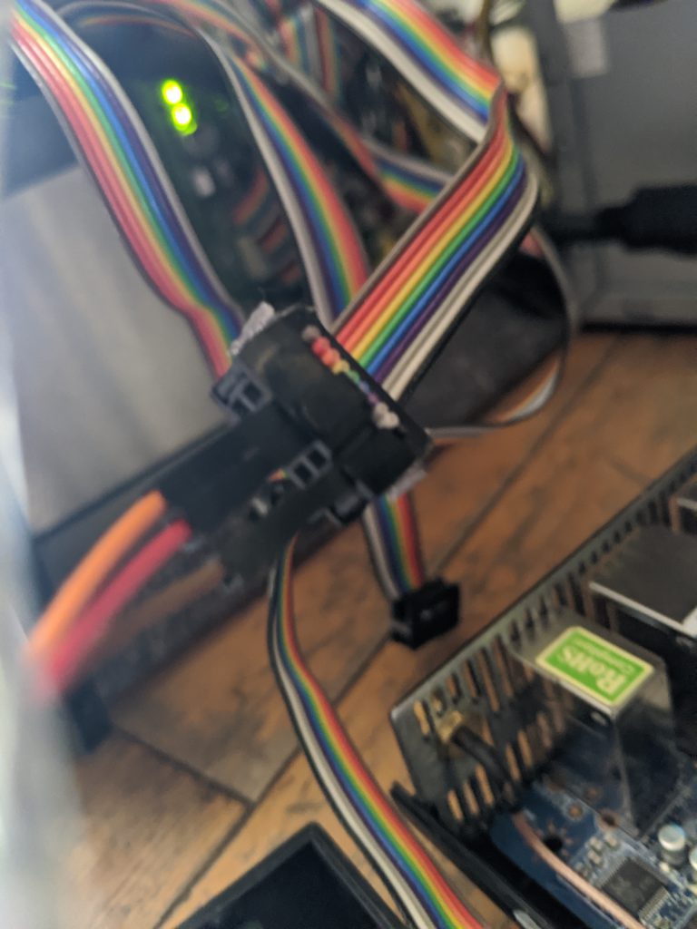 Adapting serial connectors from old 10-pin headers