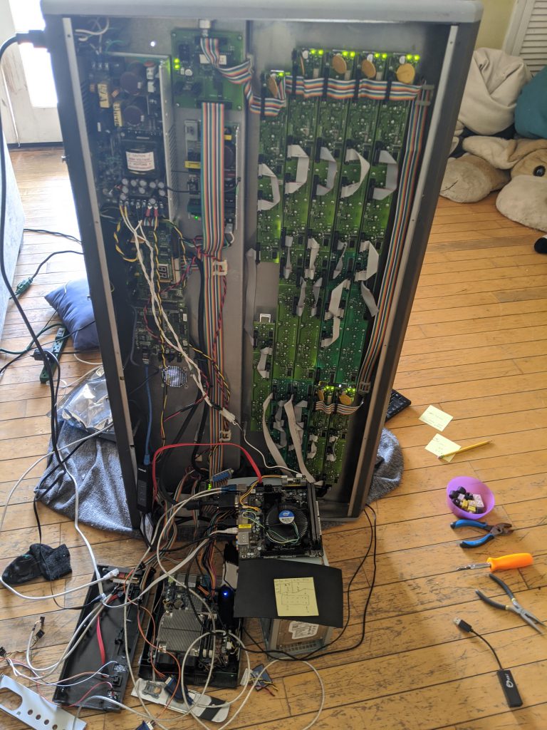 All hardware connected loose to ensure stuff works